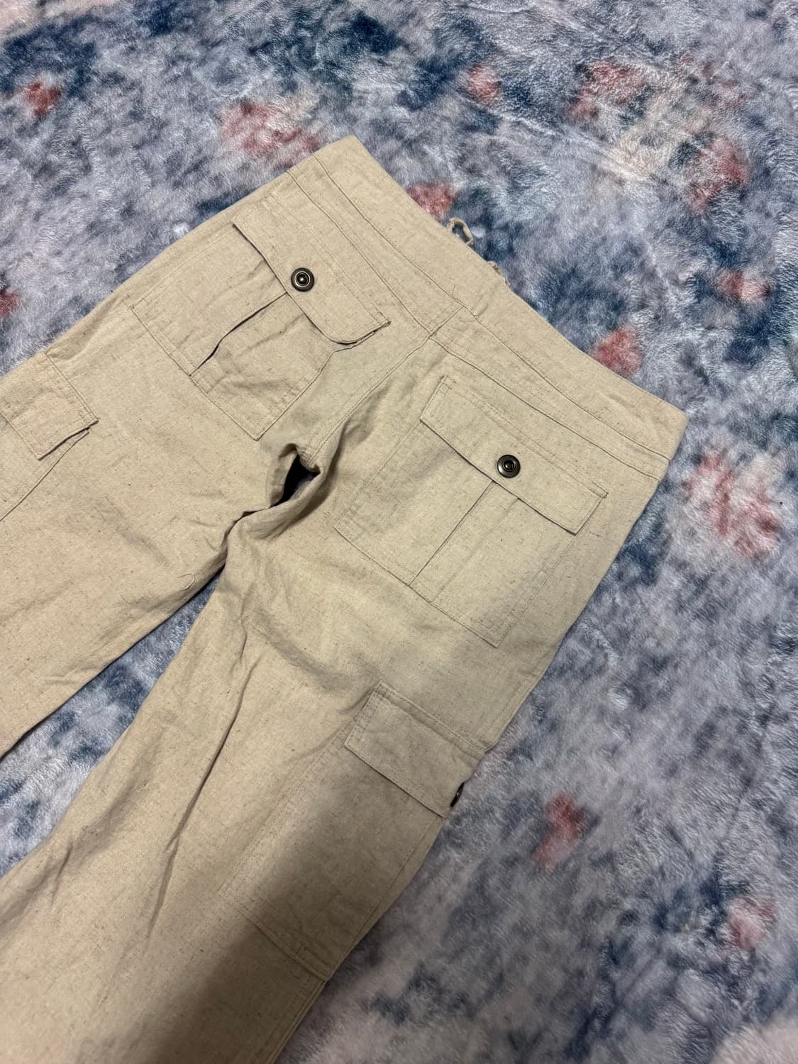 Goa race up boot cut linen cargo pants 상품이미지8