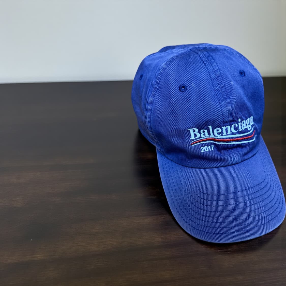 발렌시아가 2017웨이브로고 워싱 빈티지 볼캡 상품이미지4