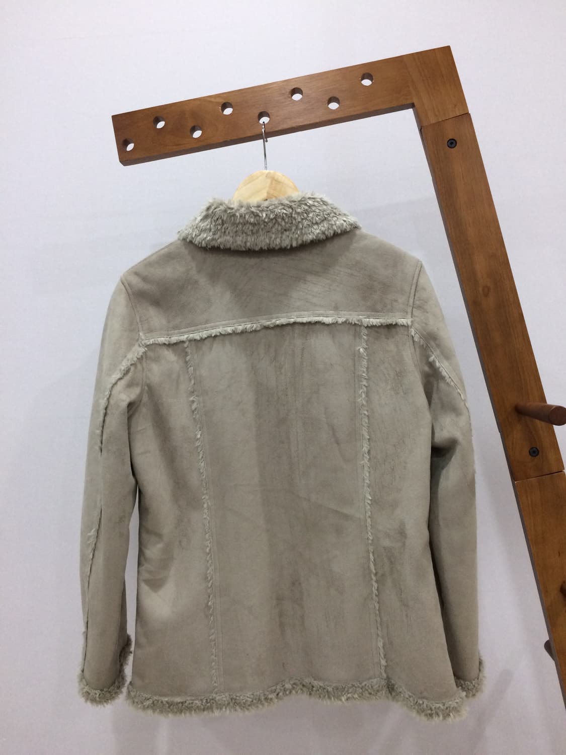 일본빈티지 베이지 무스탕 상품이미지2