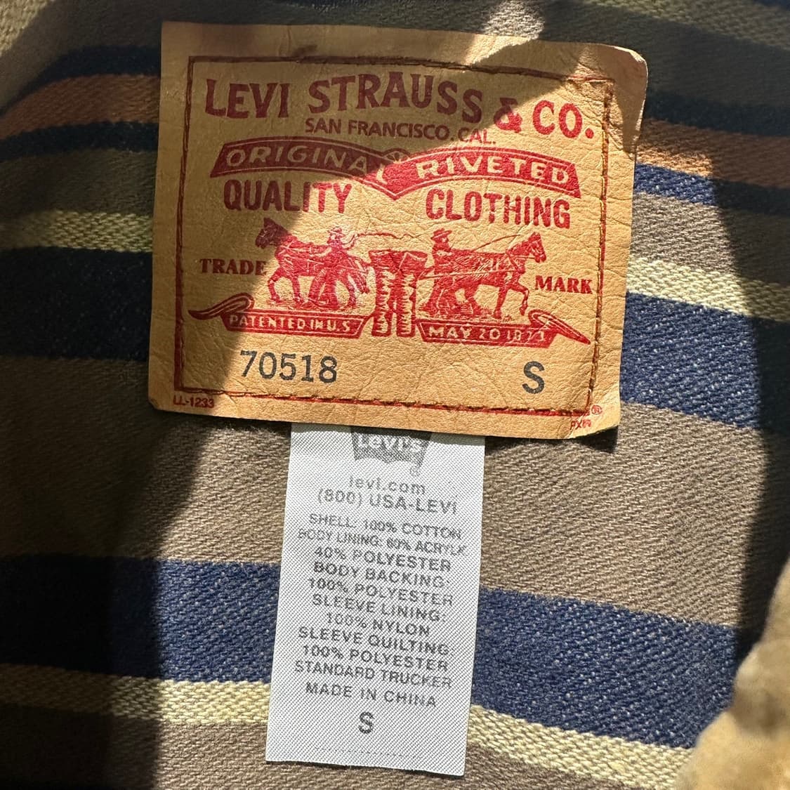 리바이스 카라 배색 데님 트러커 청자켓 상품이미지5