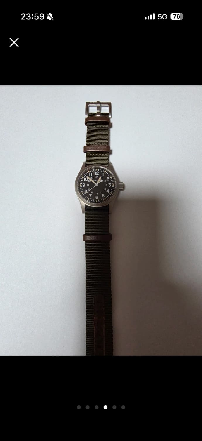 해밀턴 카키필드 메카니컬 38mm 상품이미지4