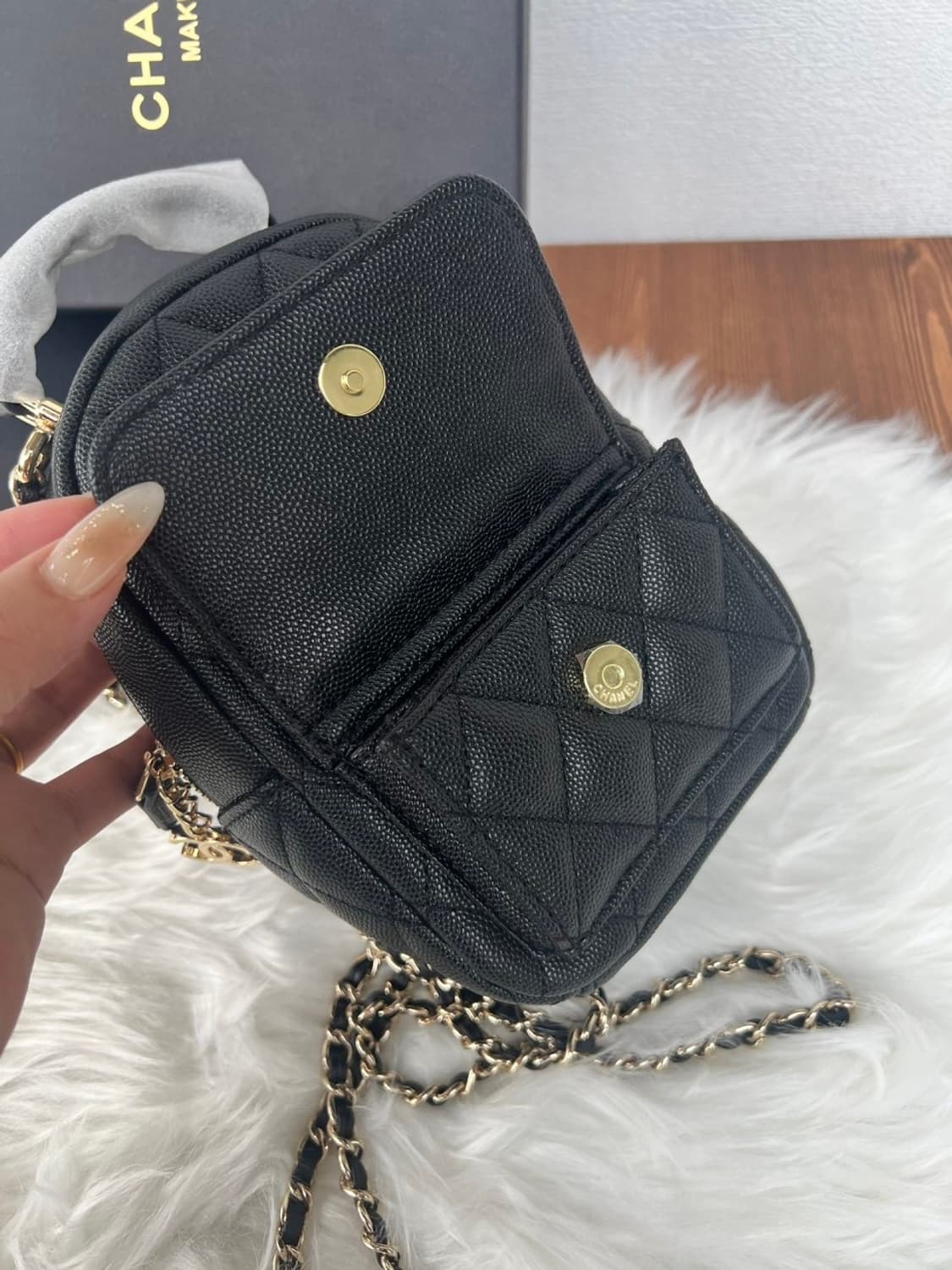 샤넬뷰티 캐비어 백팩 블랙 무료배송 상품이미지4