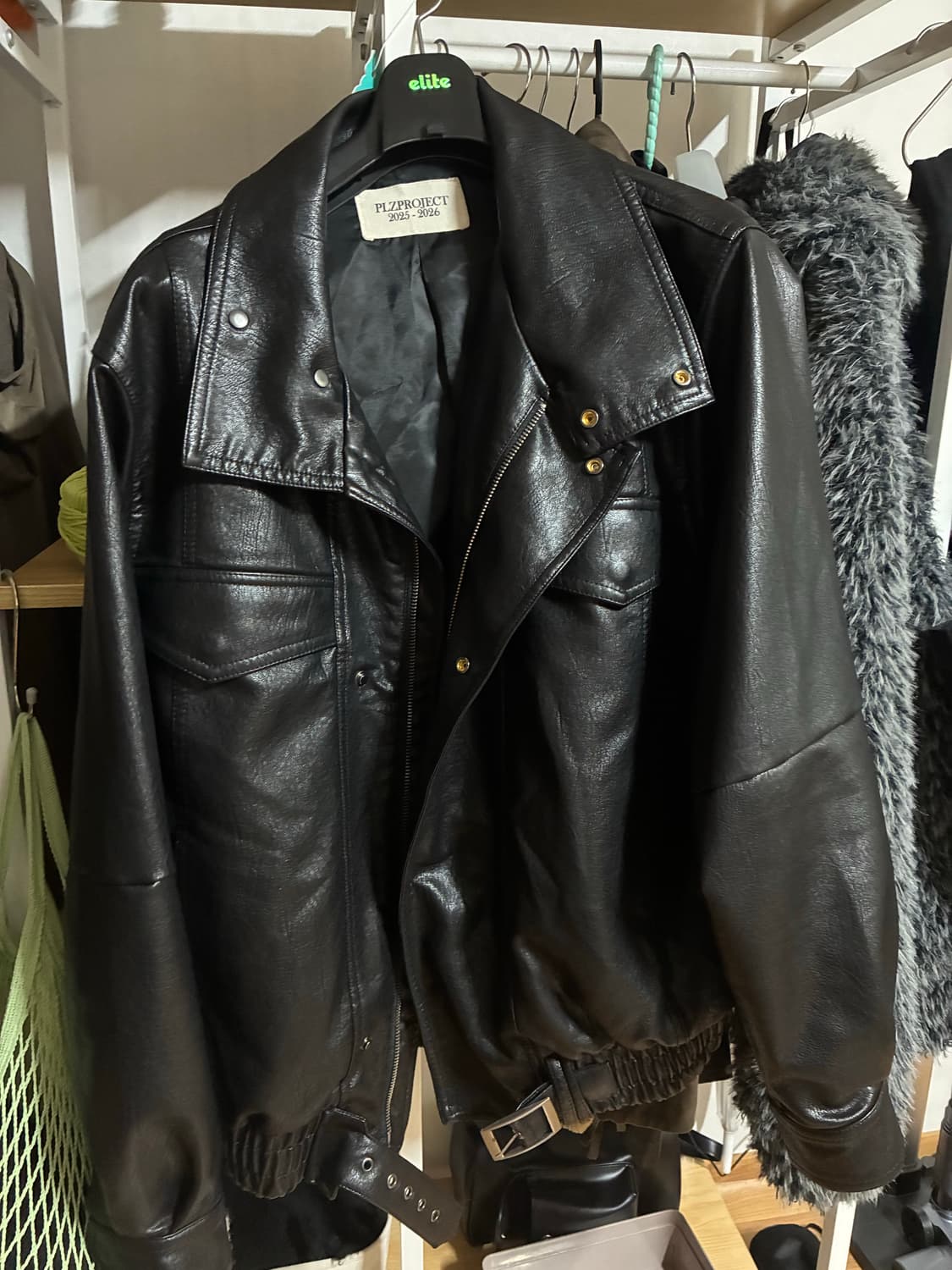플리즈 프로젝트 비건 레더 자켓 상품이미지3