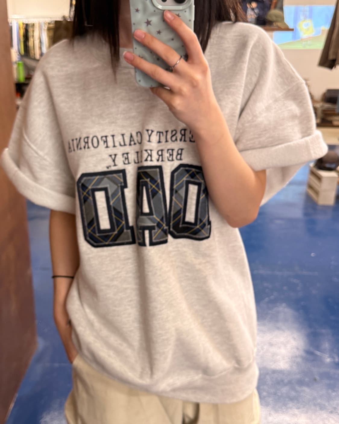 1990s Russell USA DAD 컷오프 스웻셔츠 상품이미지1