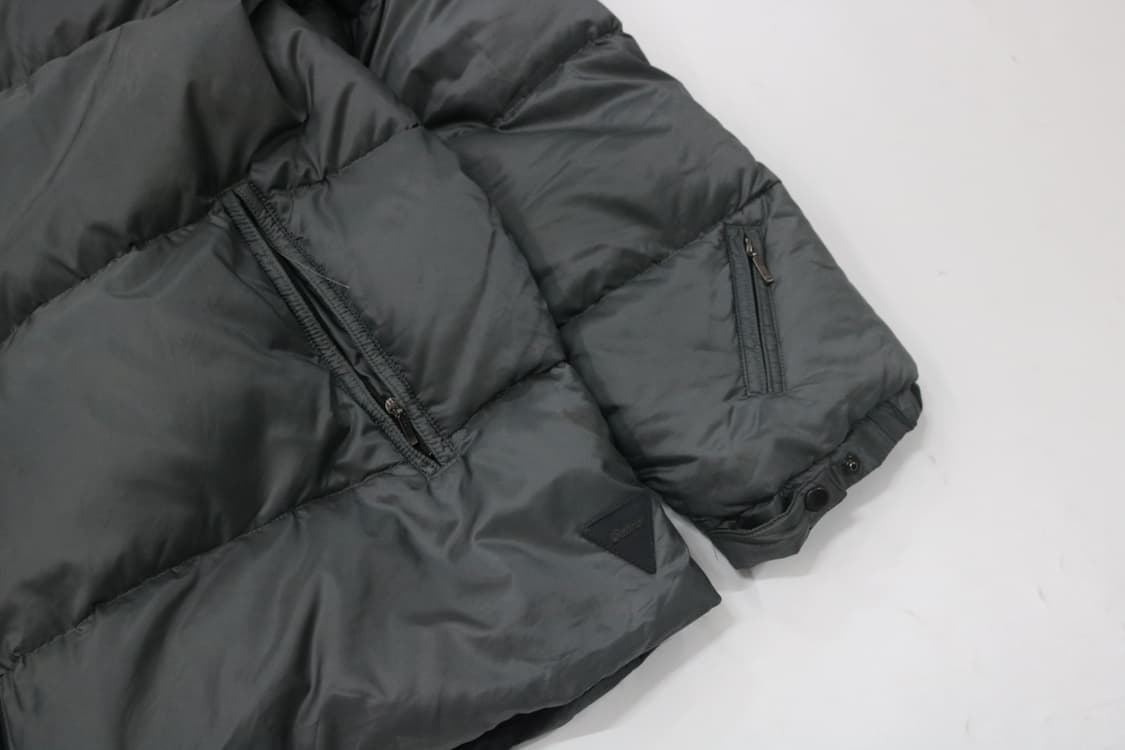 Gainer 게이너 빈티지 차콜 그레이 후드 다운 패딩 점퍼 상품이미지4