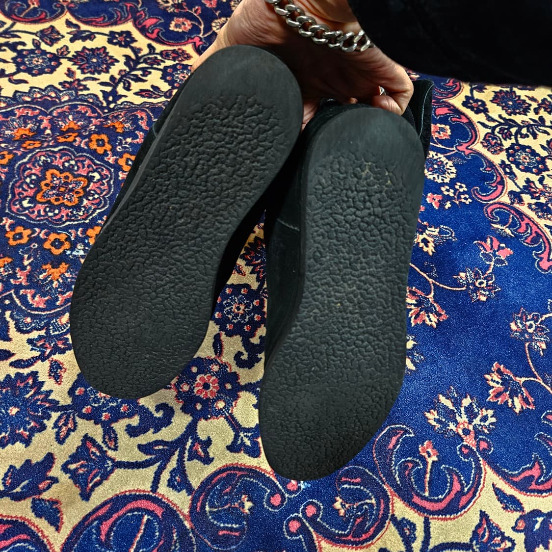 페라가모 양털 스웨이드 롱부츠 8M size(240-245) 상품이미지5