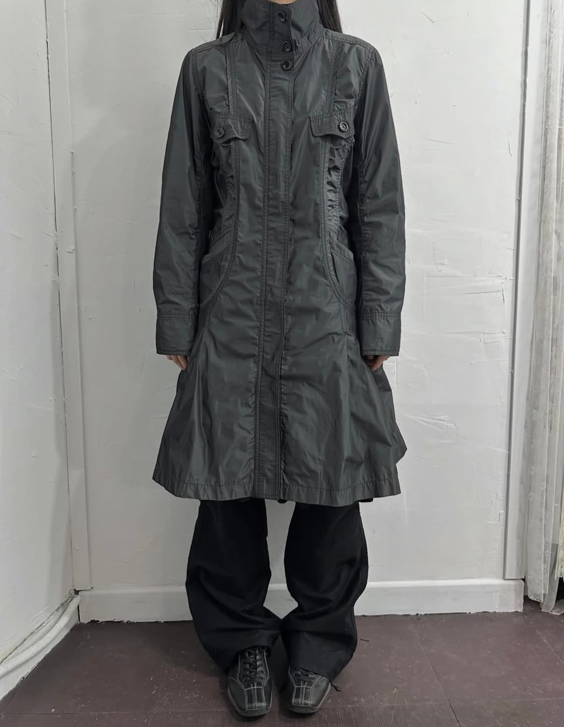 빈티지 그레이 바람막이 재킷 상품이미지1