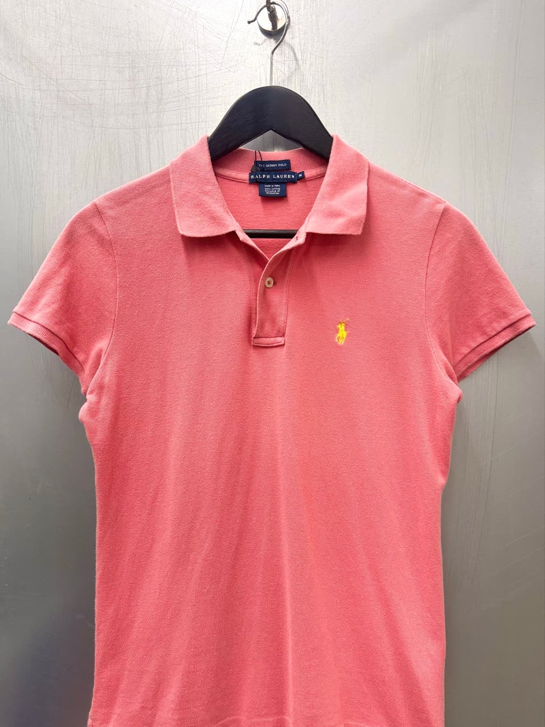 Polo 폴로 랄프로렌 스키니핏 핑크색상 반소매 카라티 상품이미지1