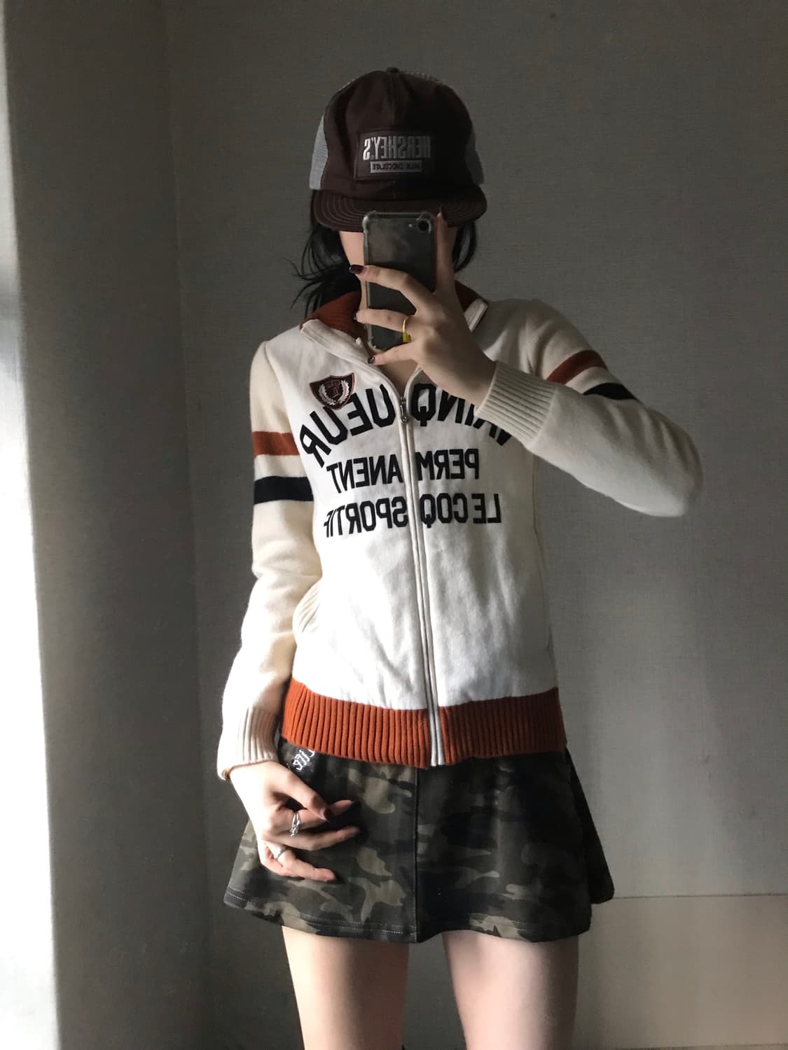 르꼬끄 아이보리 니트집업 상품이미지5