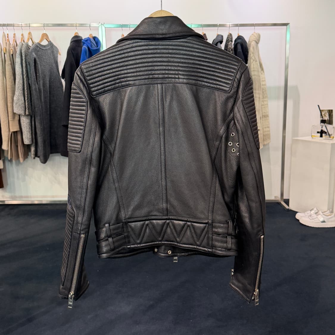 [M] 고트스킨 염소가죽 라이더자켓 상품이미지2