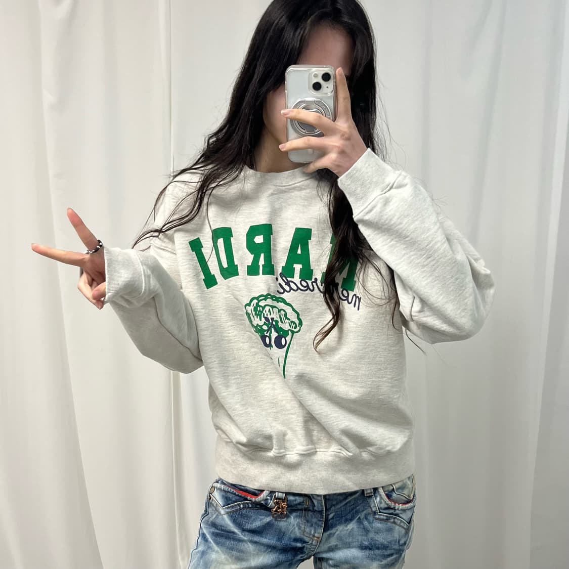 Mardi Mercredi Melange Sweatshirt  상품이미지2