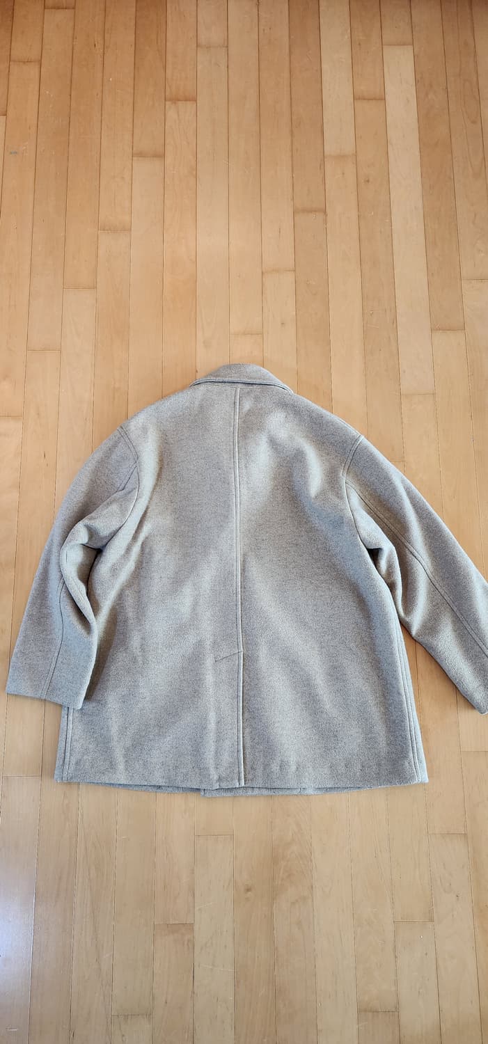 빔즈 베이지 더블 코트 오버핏 M~L 상품이미지5