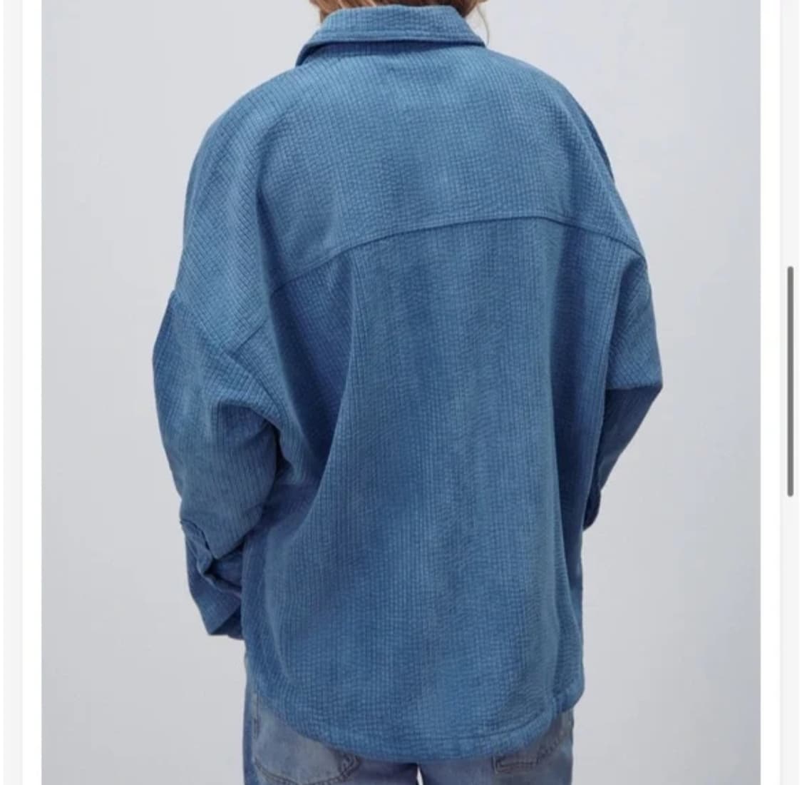 자라 오버핏 코듀로이 셔츠 L 상품이미지5