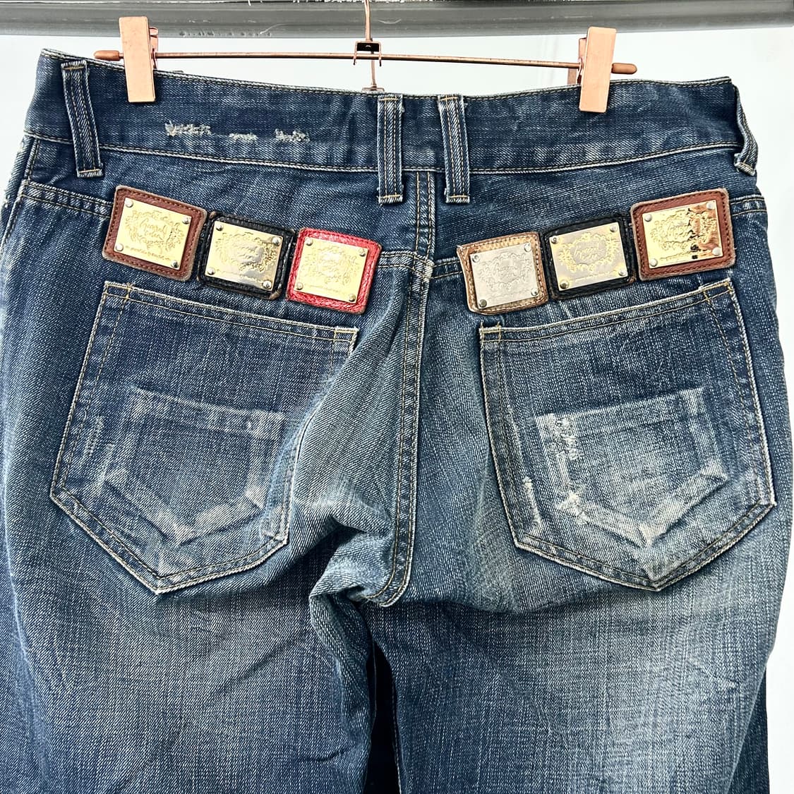 General Idea 멀티패치 부츠컷 데님 팬츠 상품이미지6