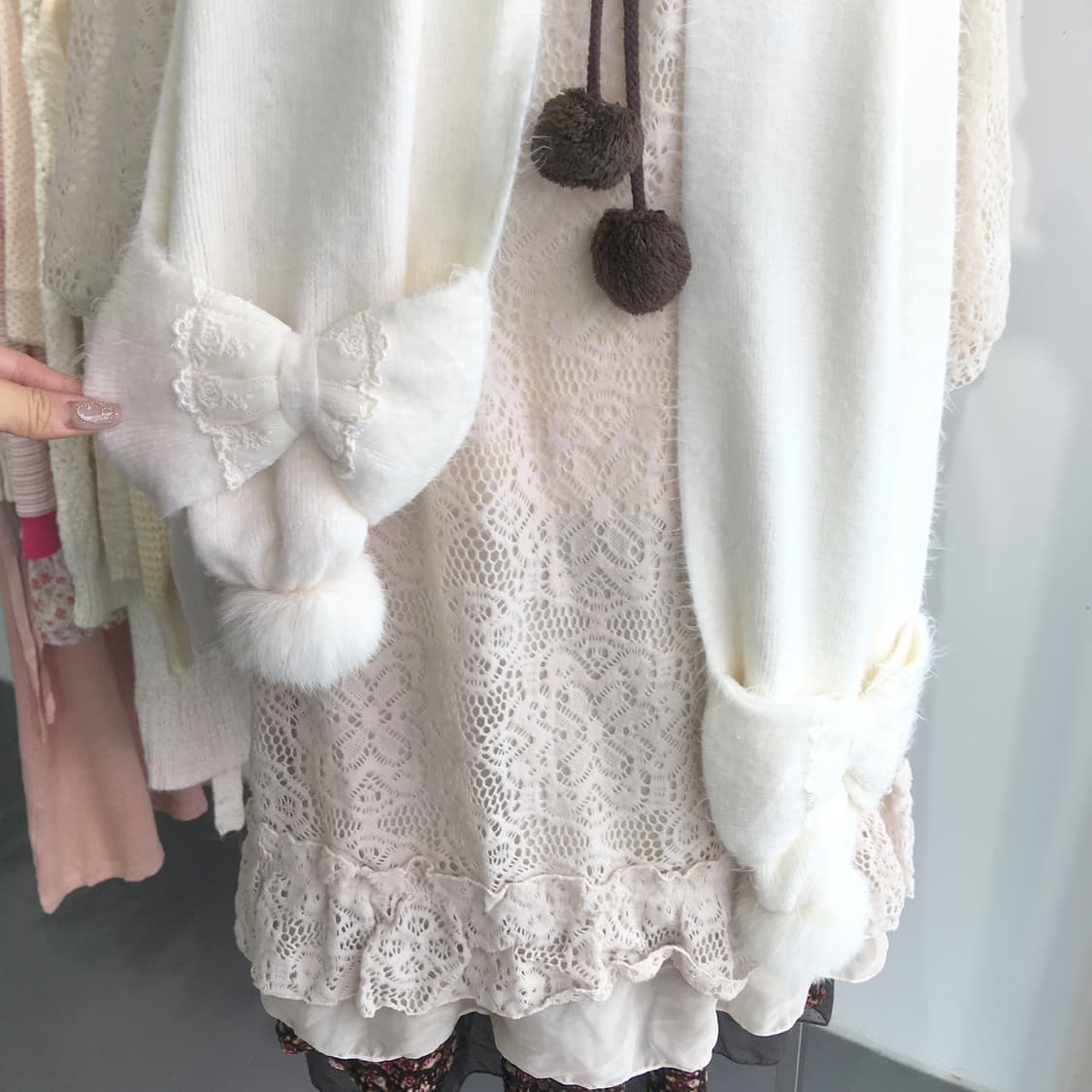 LIZ LISA(리즈리사)/ 화이트머플러 히메갸루머플러 리본머플러 상품이미지8