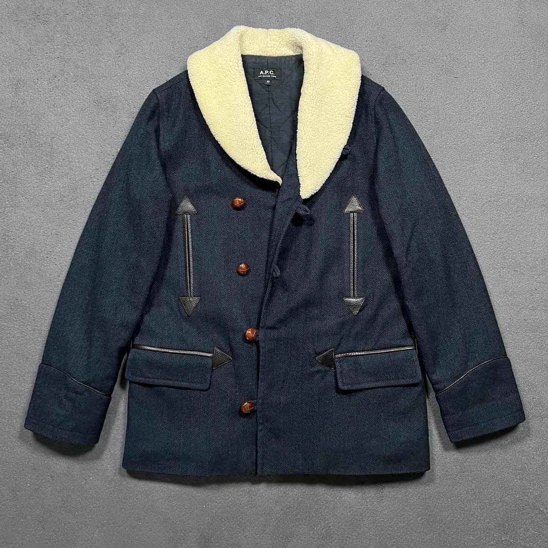 A.P.C. 아페쎄 헤링본 울 하프코트 자켓 상품이미지1