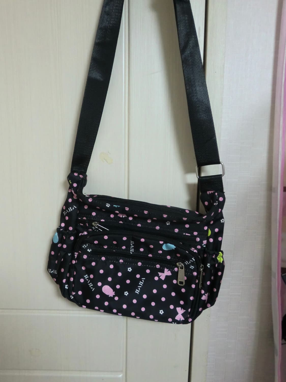 도트 리본 크로스백 빈티지 러블리 니혼진 펑크 모리걸 상품이미지1