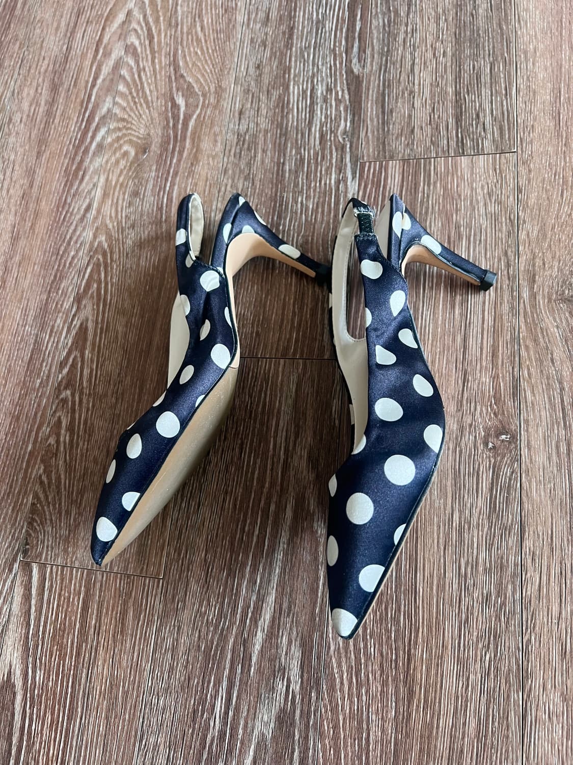 새틴? 실크느낌 소재 슬링백 펌프스 힐  상품이미지2