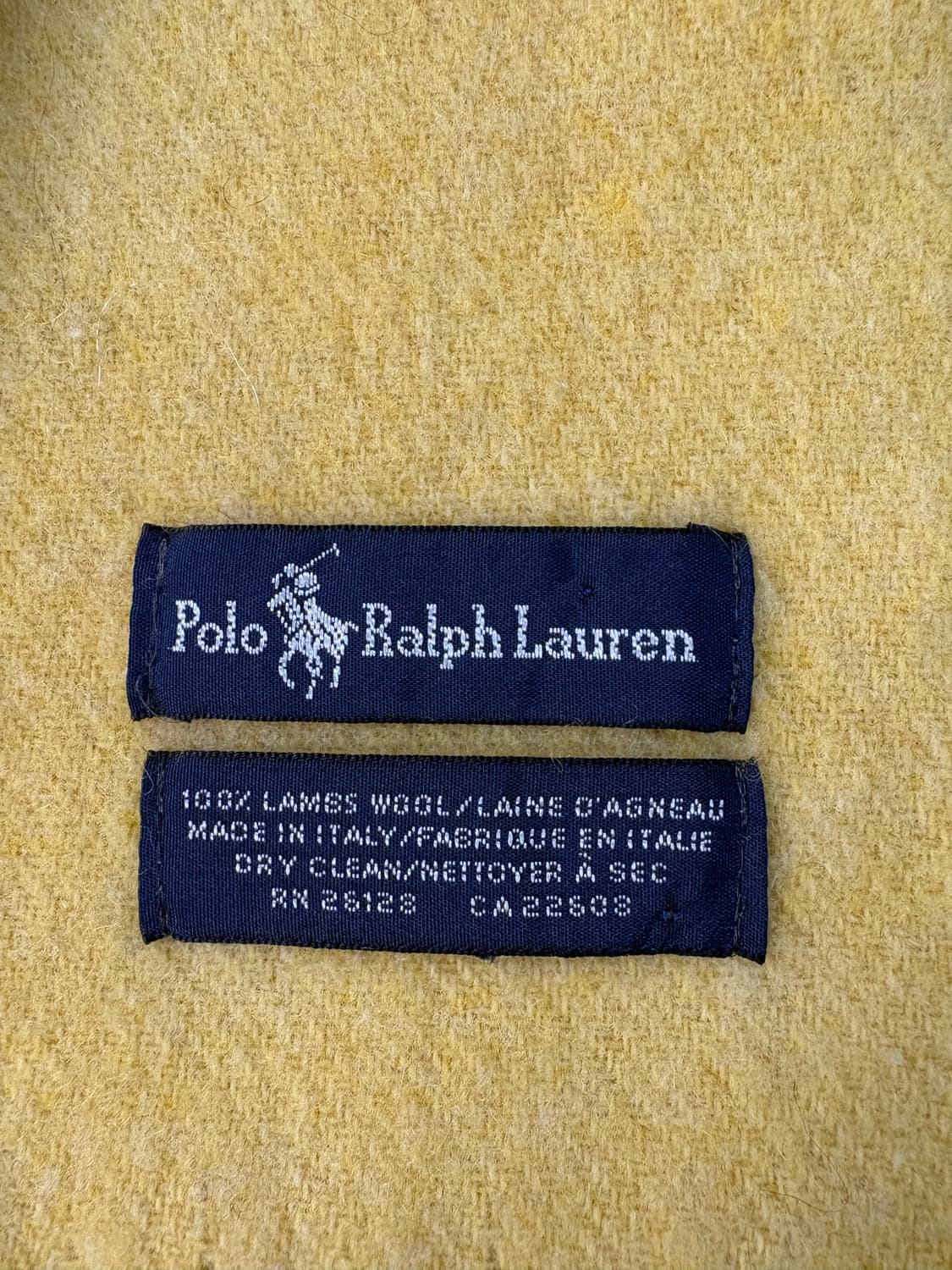 랄프로렌 램스울 레몬컬러 머플러 상품이미지3