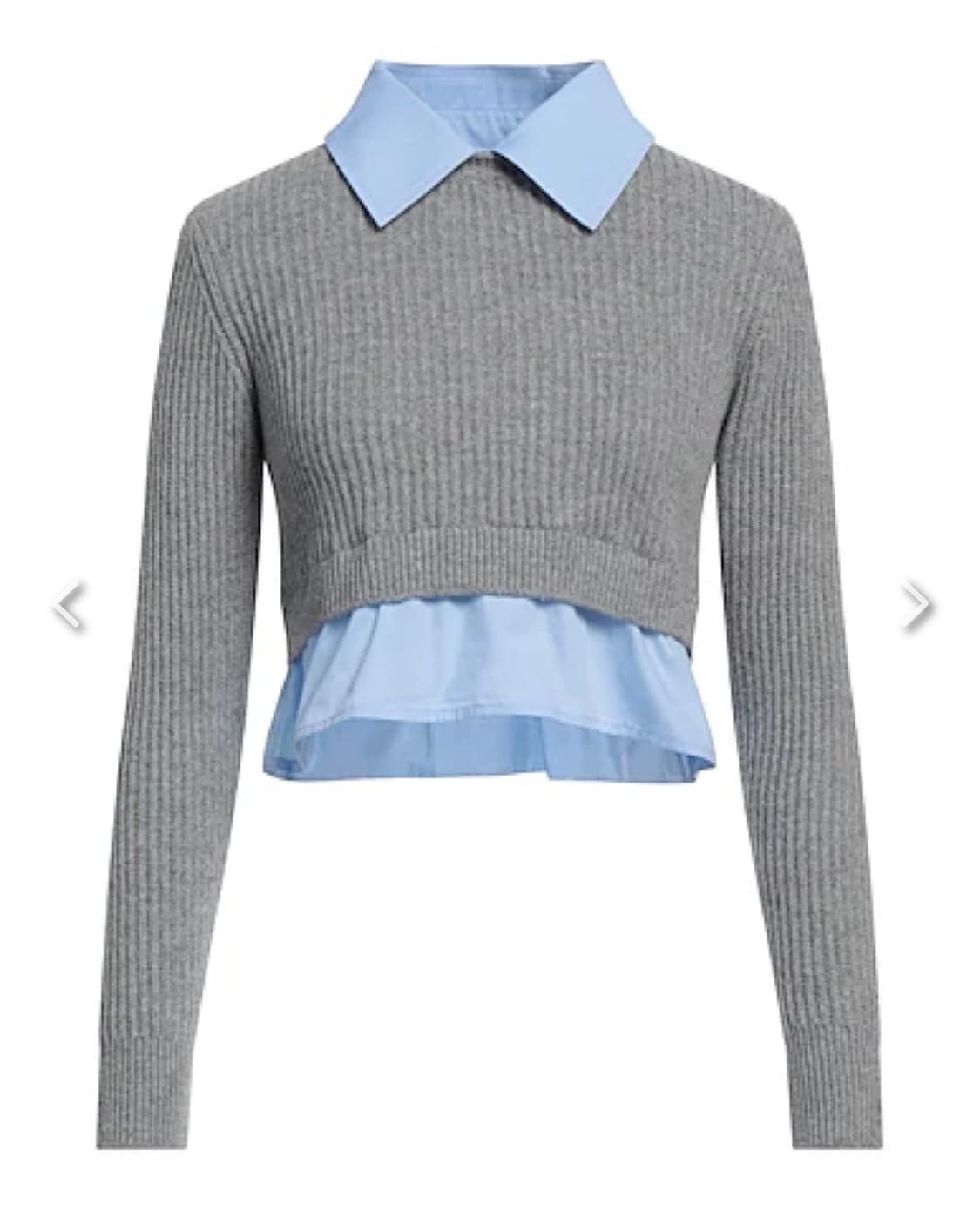 산드로 캐시미어울 크롭니트 상품이미지3