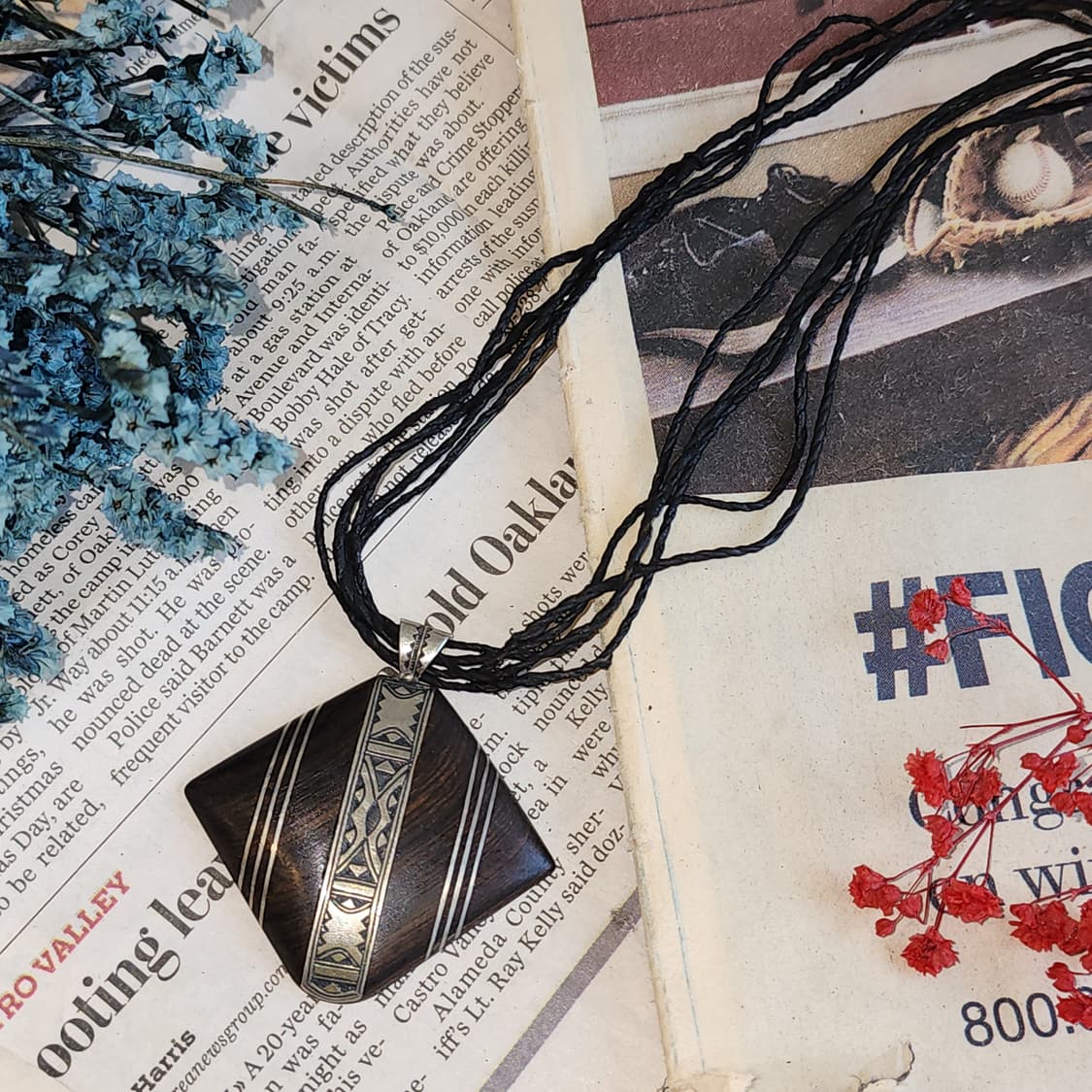 90s 프랑스 빈티지 쥬얼리 미스터리 심볼 보헤미안 빈티지 목걸이 상품이미지2