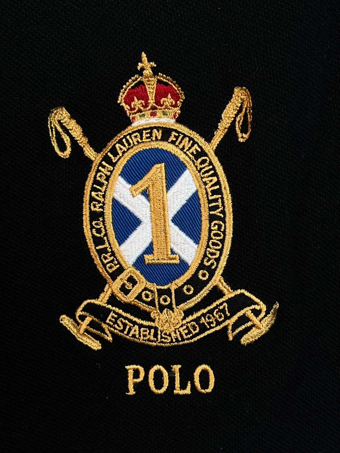 폴로 랄프로렌 빅포니 대장 발팔 카라티 셔츠 블랙 [L] 상품이미지5