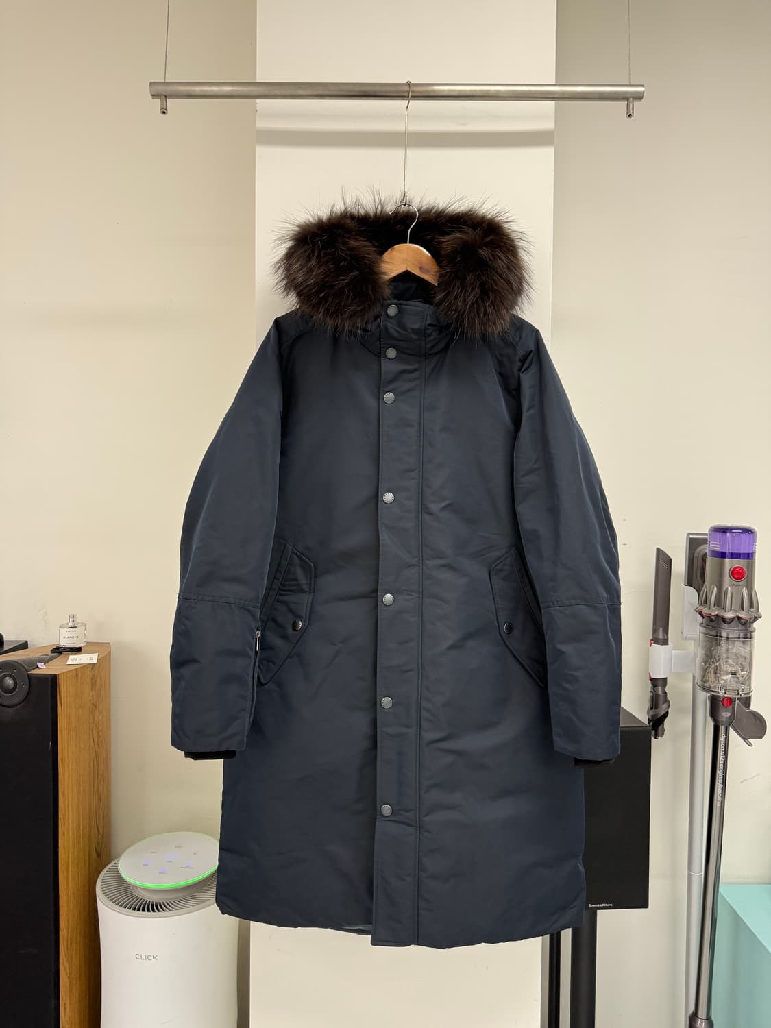 커스텀멜로우 네이비 다운 패딩 코트 상품이미지1