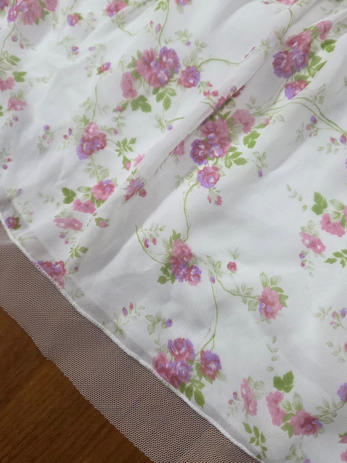 빈티지 모리걸 플로럴 슬리브리스 상품이미지2