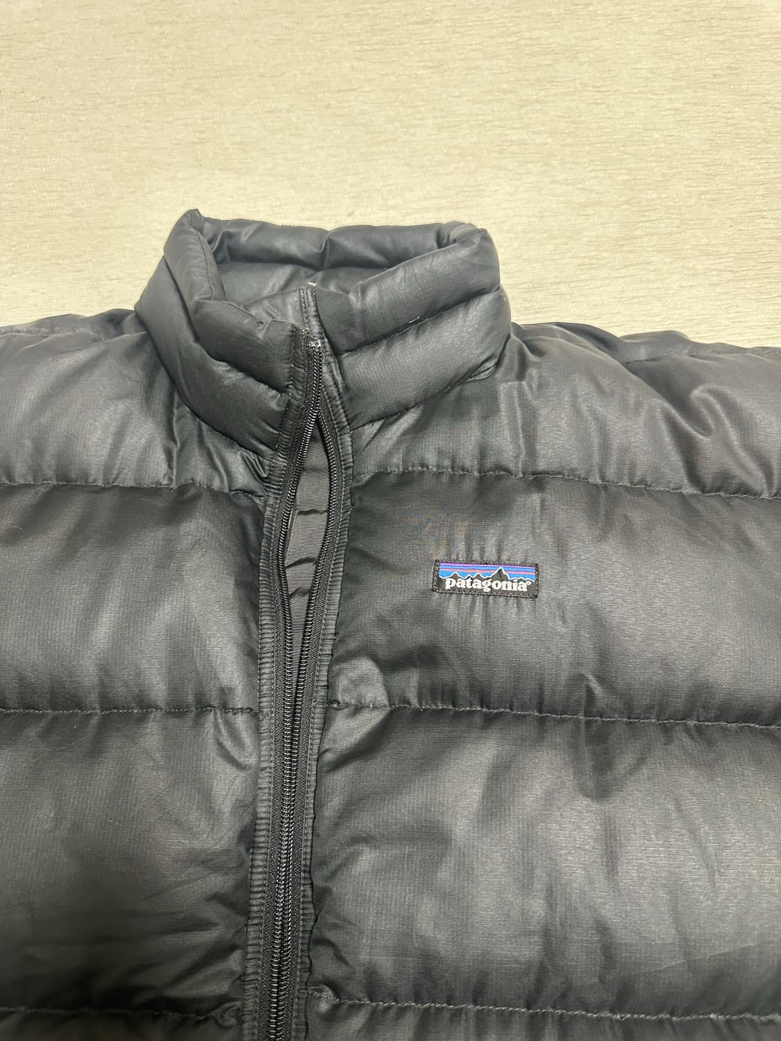 (L)00s 파타고니아 패딩 빈티지 패커블 다운 블랙 상품이미지4