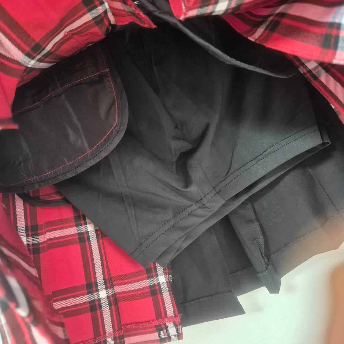 PEARLYGATES 체크 플리츠 치마 상품이미지6