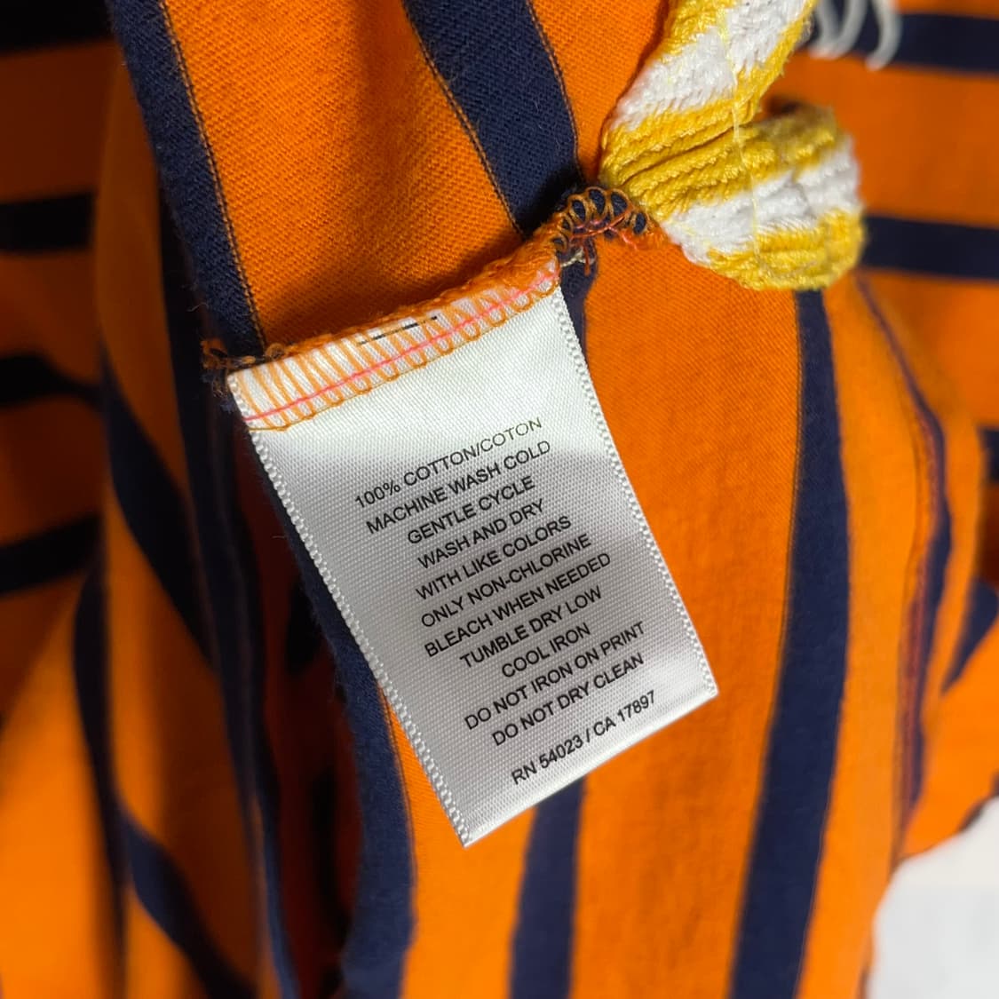 [Abercrombie] 아베크롬비 오렌지 스트라이프 PK 반팔티셔츠 상품이미지4