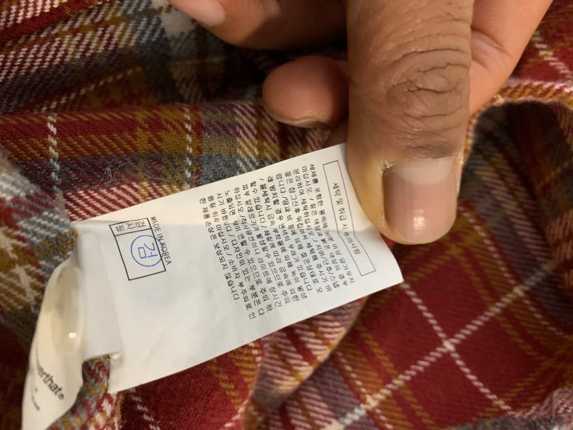 디스이즈네버댓 레드 체크 셔츠 L 상품이미지5