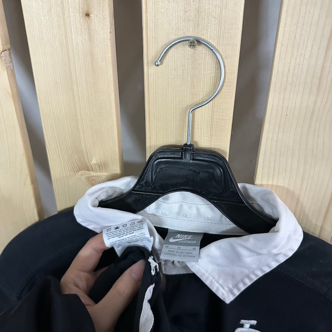 (M) 나이키 블랙 럭비티 카라티 상품이미지7