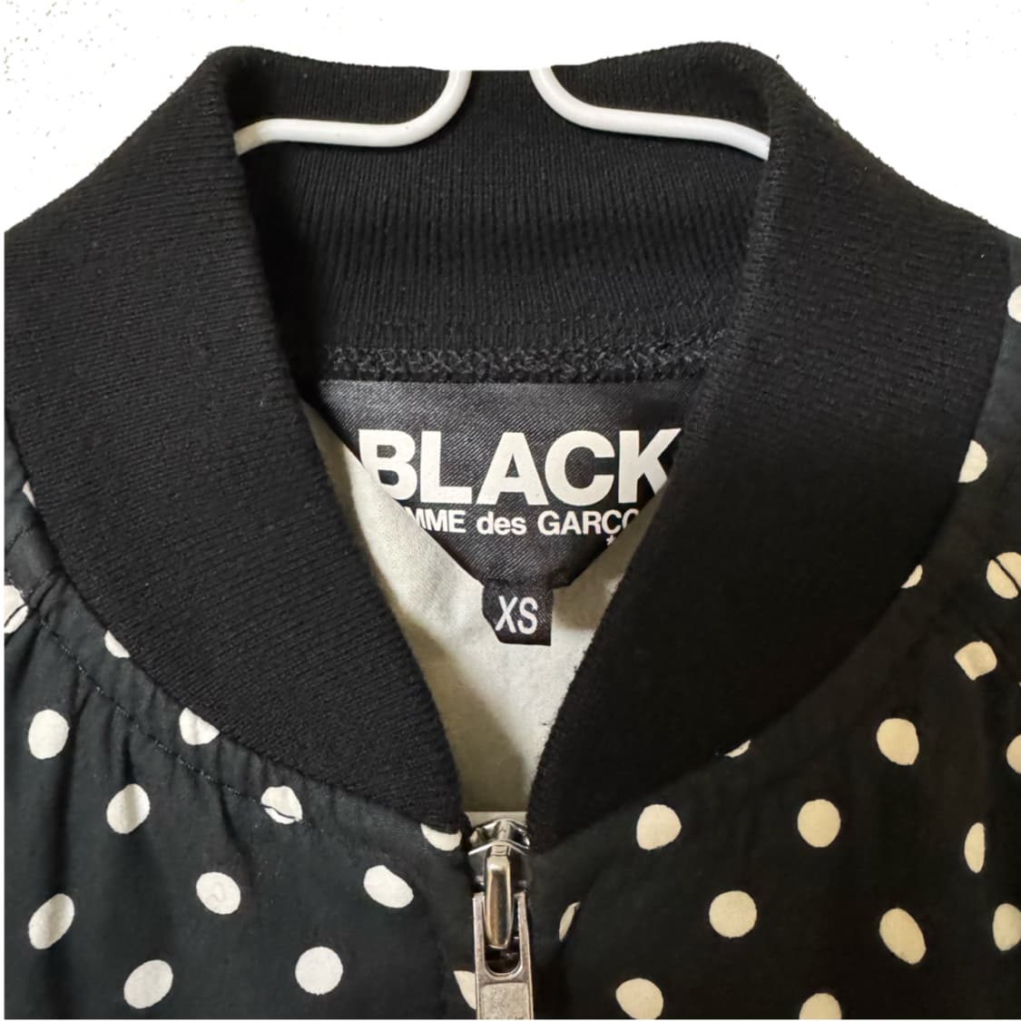블랙 꼼데가르송 폴카도트 블루종 상품이미지4