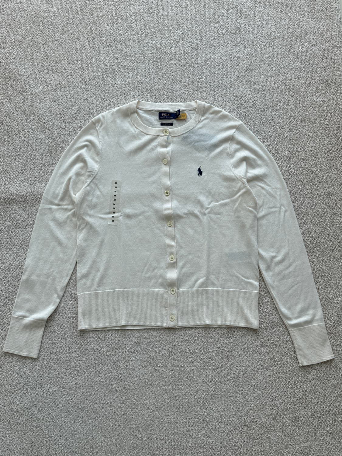 (새상품/정품) 폴로랄프로렌 피마코튼 가디건 (화이트) 상품이미지2