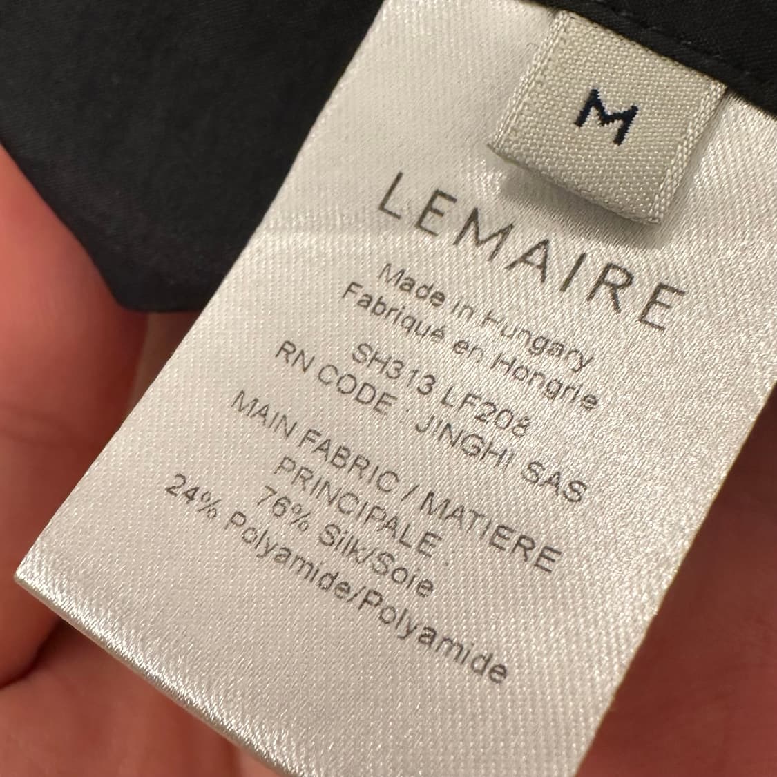 르메르 어시메트릭 실크 셔츠 m사이즈  상품이미지8