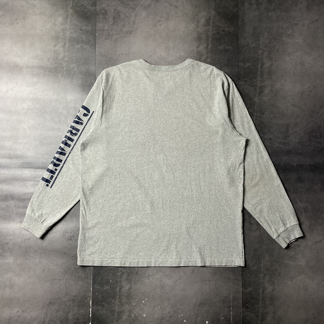CARHARTT 칼하트 빈티지 그레이 레터링 긴팔 티셔츠 A00972 상품이미지7