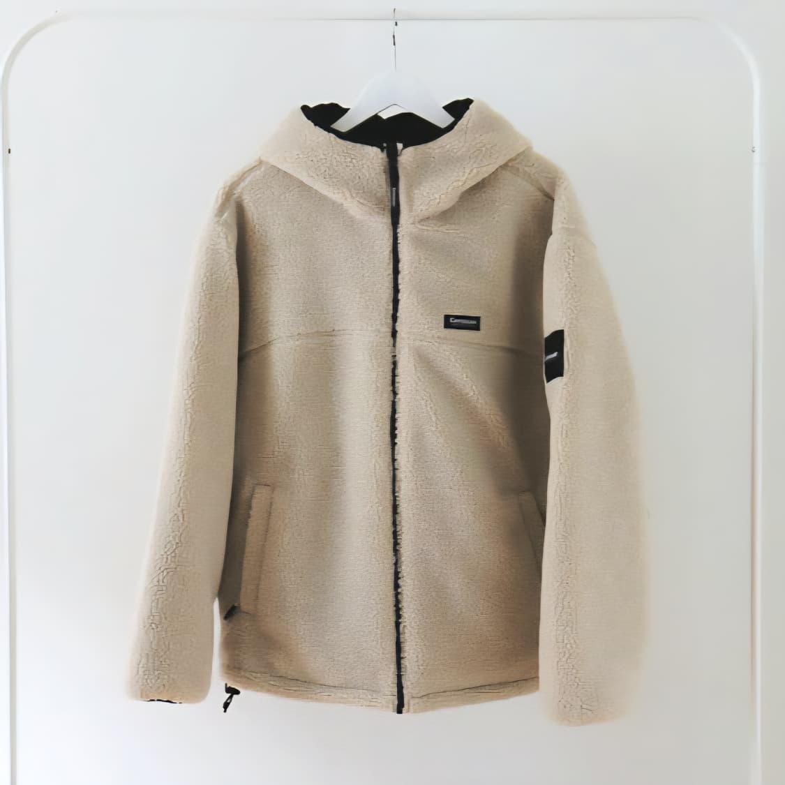 새제품L(105) 커버낫 리버시블 플리스 후리스 후드자켓 내츄럴 양면점퍼 상품이미지1