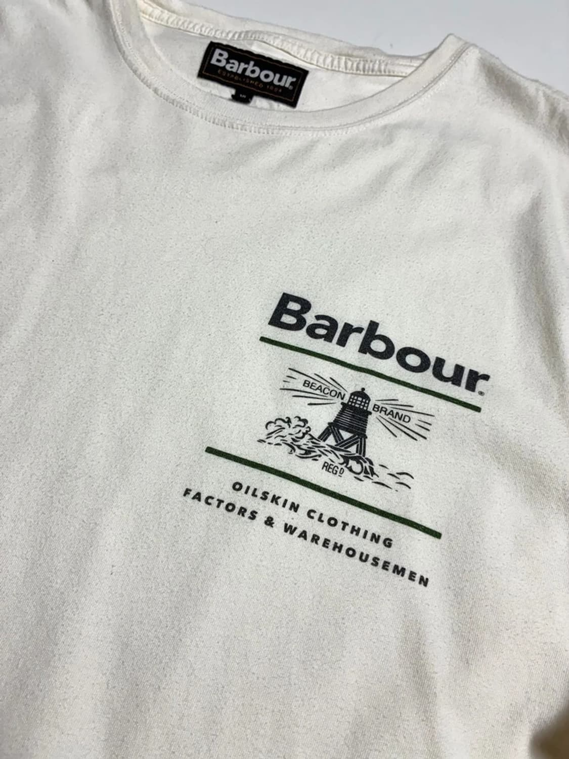 바버 Barbour 로고 등대 그래픽 코튼 반팔 티셔츠 R1997 상품이미지3