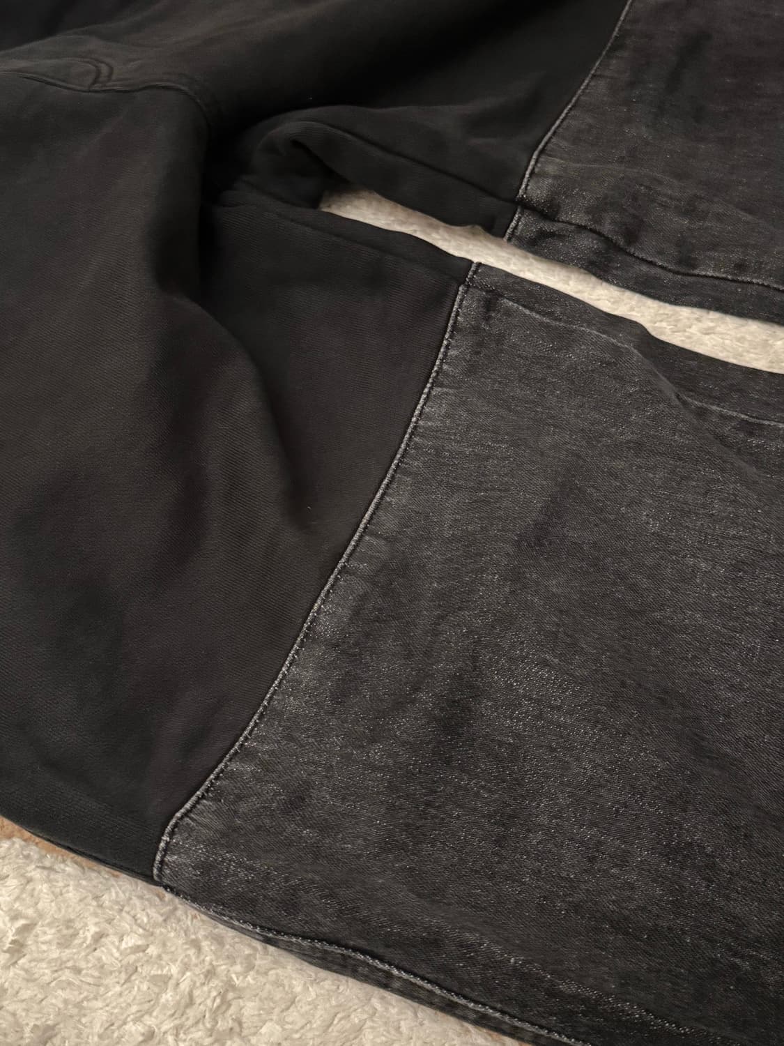 아모멘토 드로우스트링 데님팬츠 블랙 L 상품이미지5