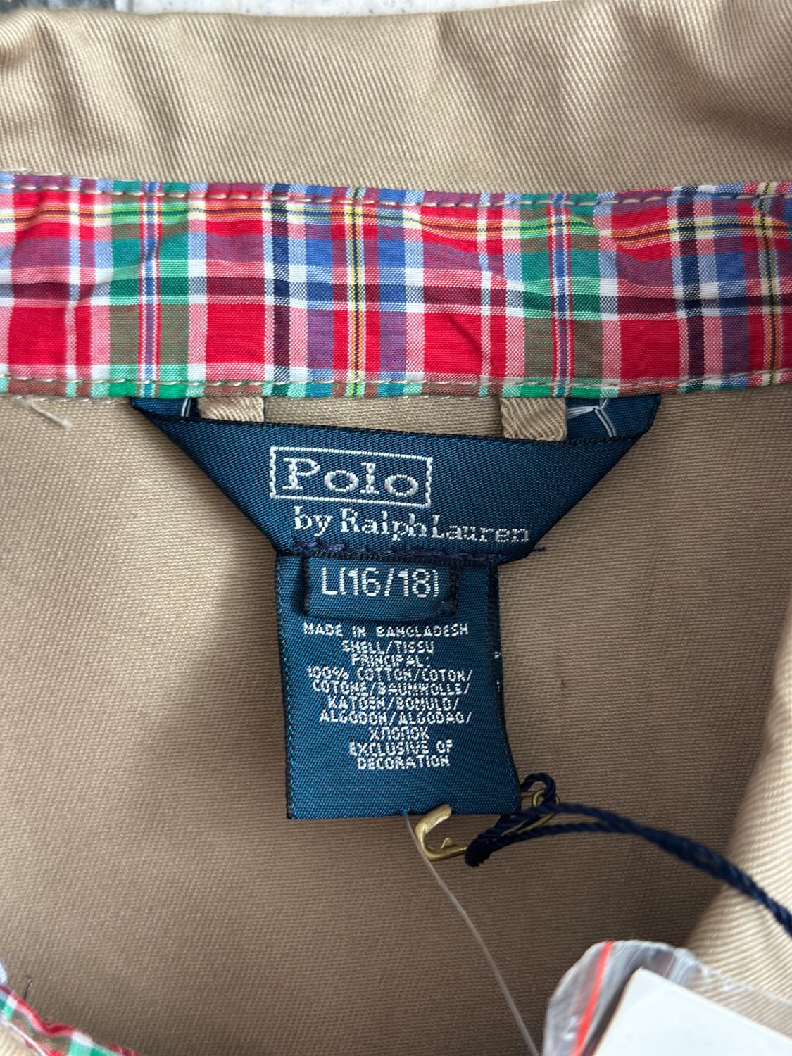 폴로 랄프로렌 베이지 해링턴 자켓  상품이미지6