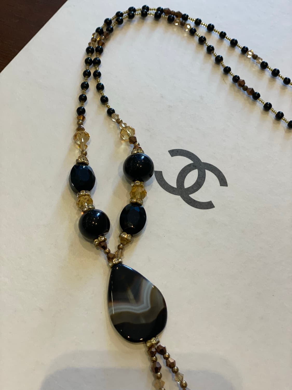 일본 수입 빈티지 아케이드 원석 목걸이 상품이미지5