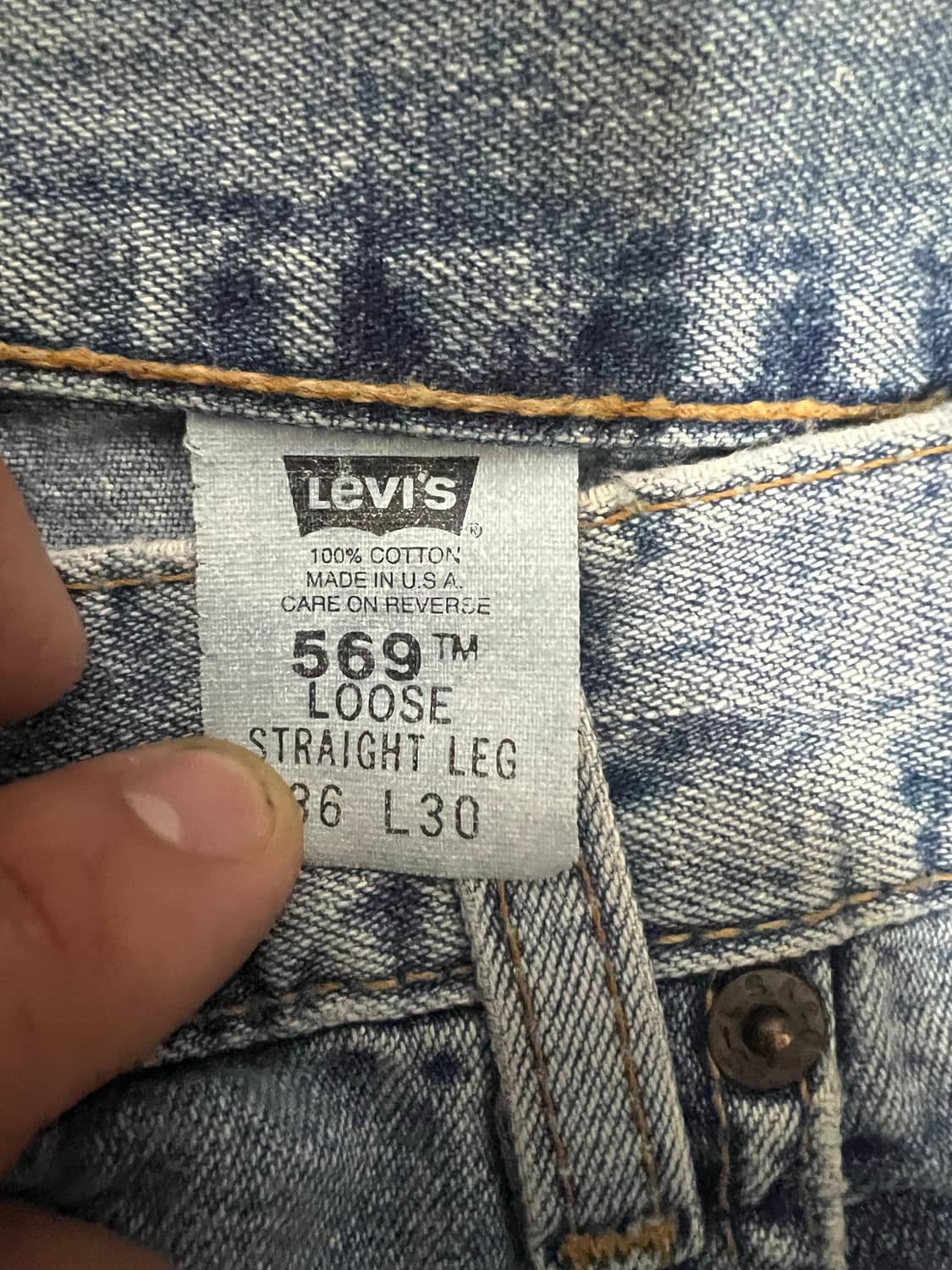빈티지 리바이스 569 made in usa 36 상품이미지6