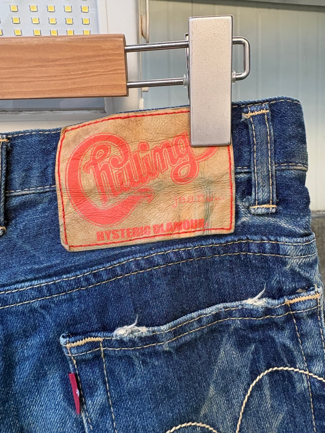 히스테릭 글래머 데님 부츠컷 팬츠 상품이미지10