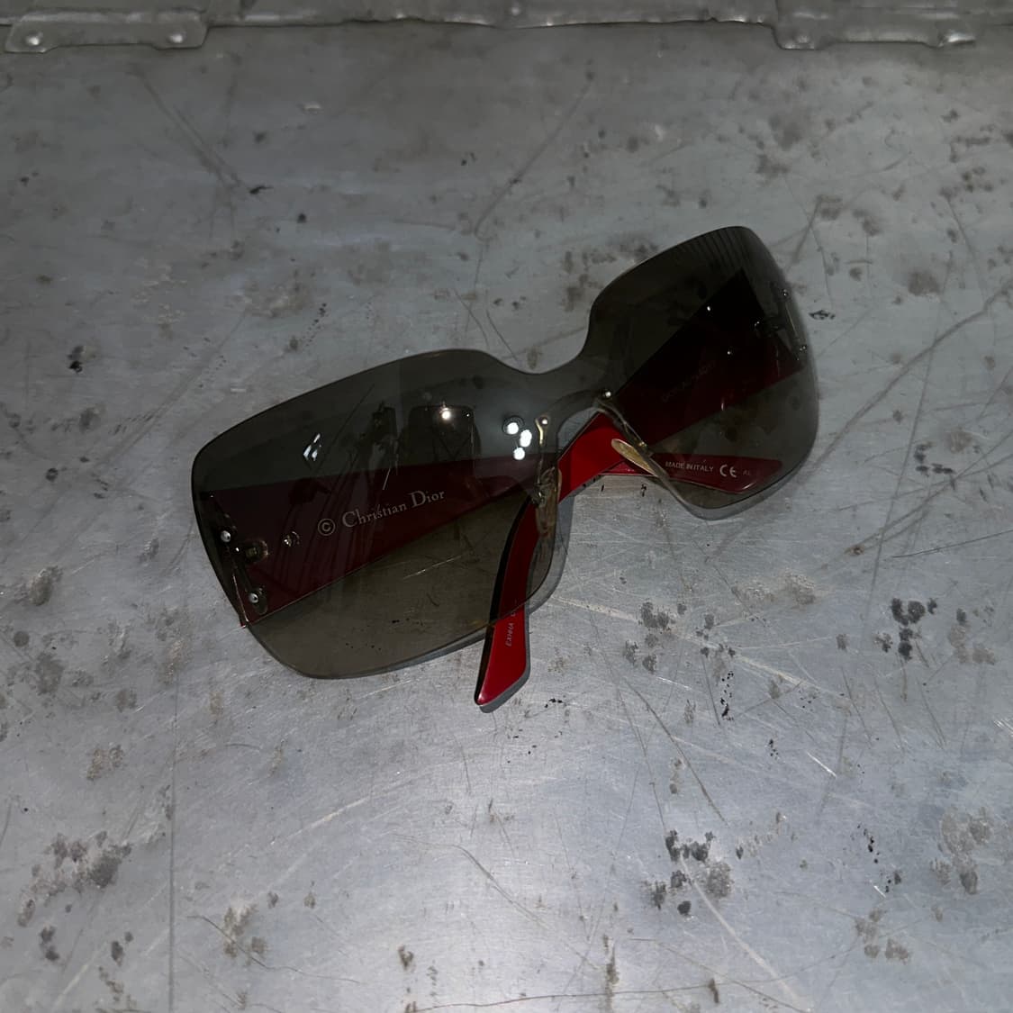 00s 디올 XL 치타 프린트 빅 선글라스 상품이미지5