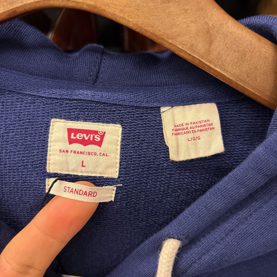 리바이스 스탠다드 라인 트레이닝 코튼스웻 후드집업 N1243 상품이미지7