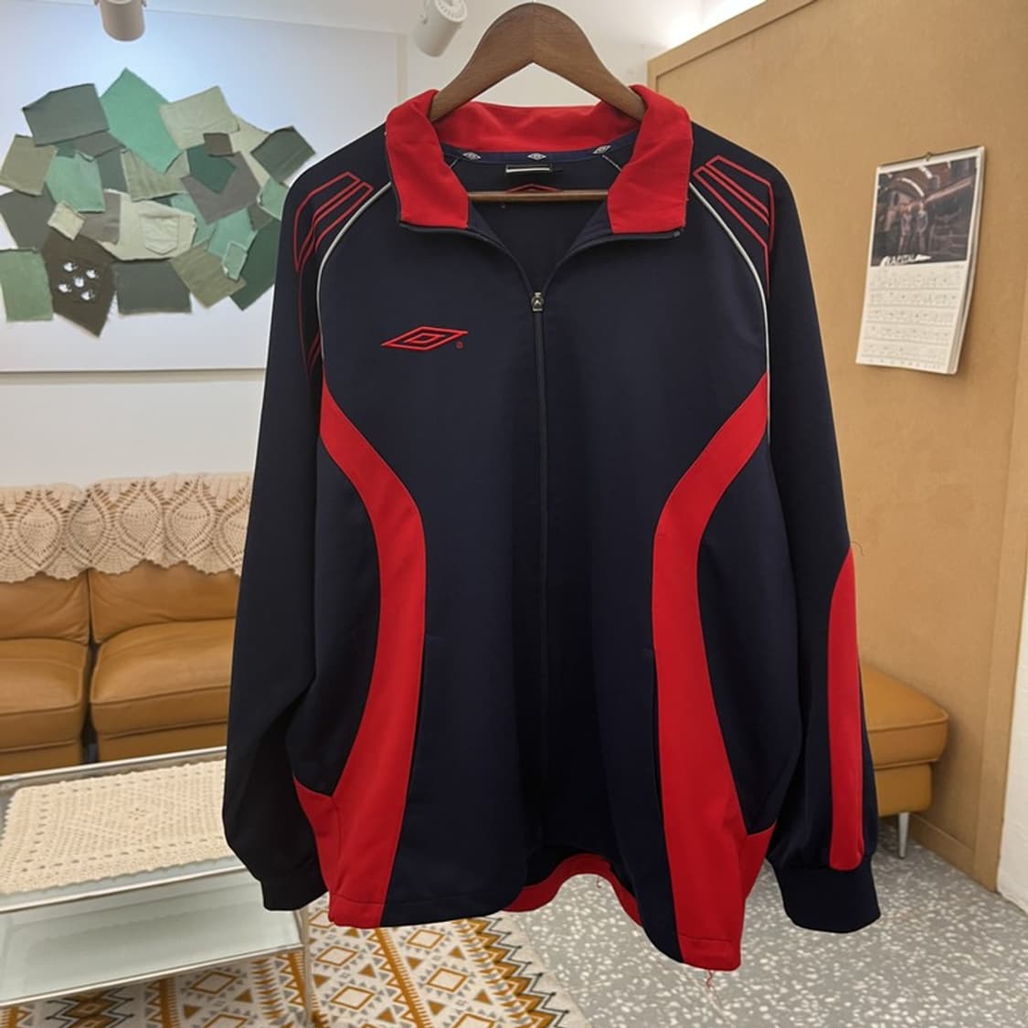 엄브로 올드스쿨 레트로 스포티 배색 져지 집업 105 C10653 상품이미지3