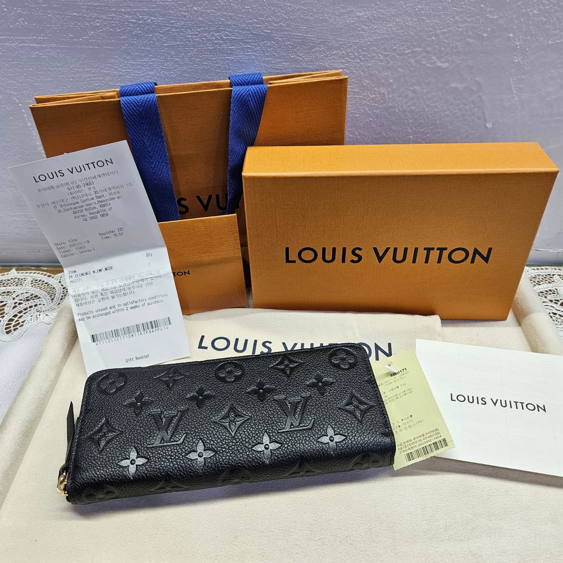 루이비통 클레망스 장지갑 앙프렝뜨 블랙 상품이미지2