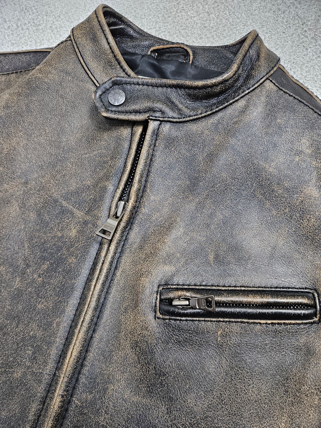 리바이스 무톤 소가죽 바이커 자켓 상품이미지6