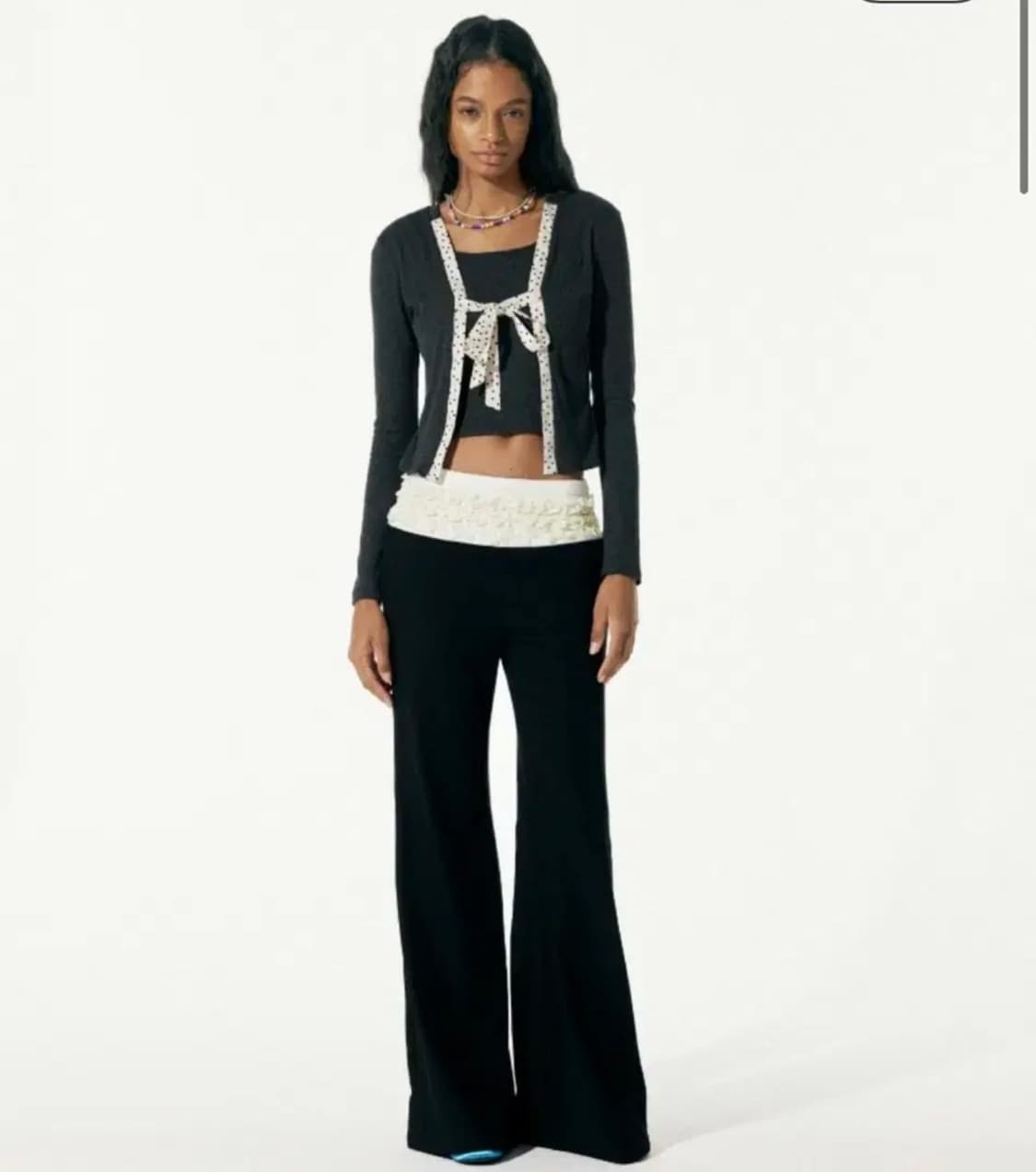 런웨이티켓 오운서 도트 가디건 S 상품이미지1